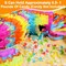 16" Cinco de Mayo Pinata, Large Rainbow Color Donkey Pinata 16 x 13 x 5.5 ln with Stick and Blindfold for Fiestas Mexican Party Decoration, Kids Birthday Party Favors, Taco Tuesday Event